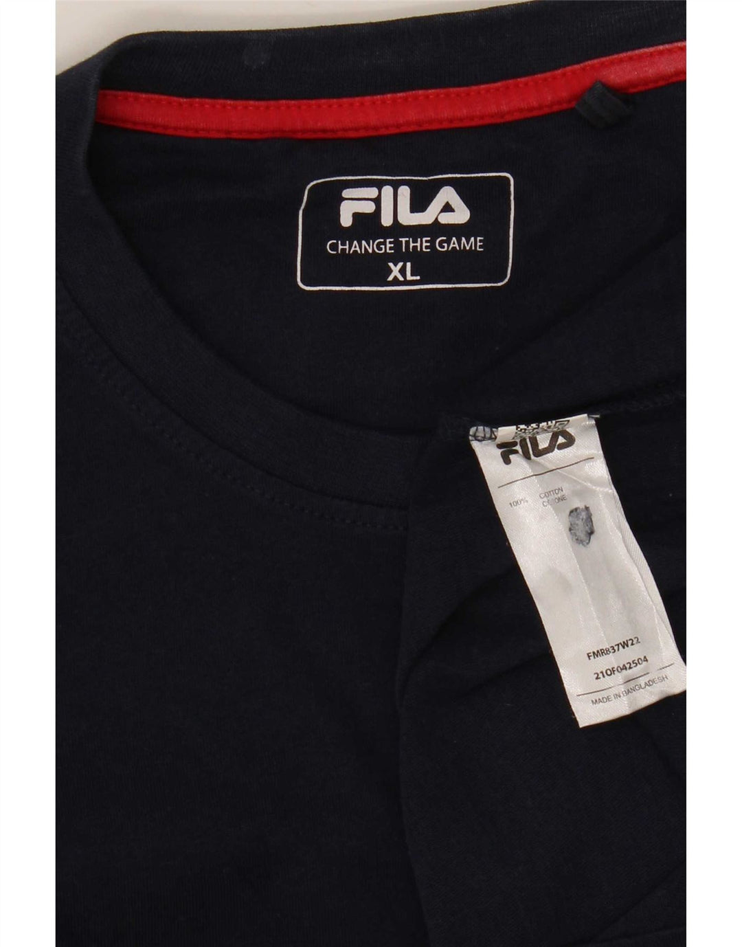 Top męski Fila z długim rękawem XL, granatowy, bawełniany