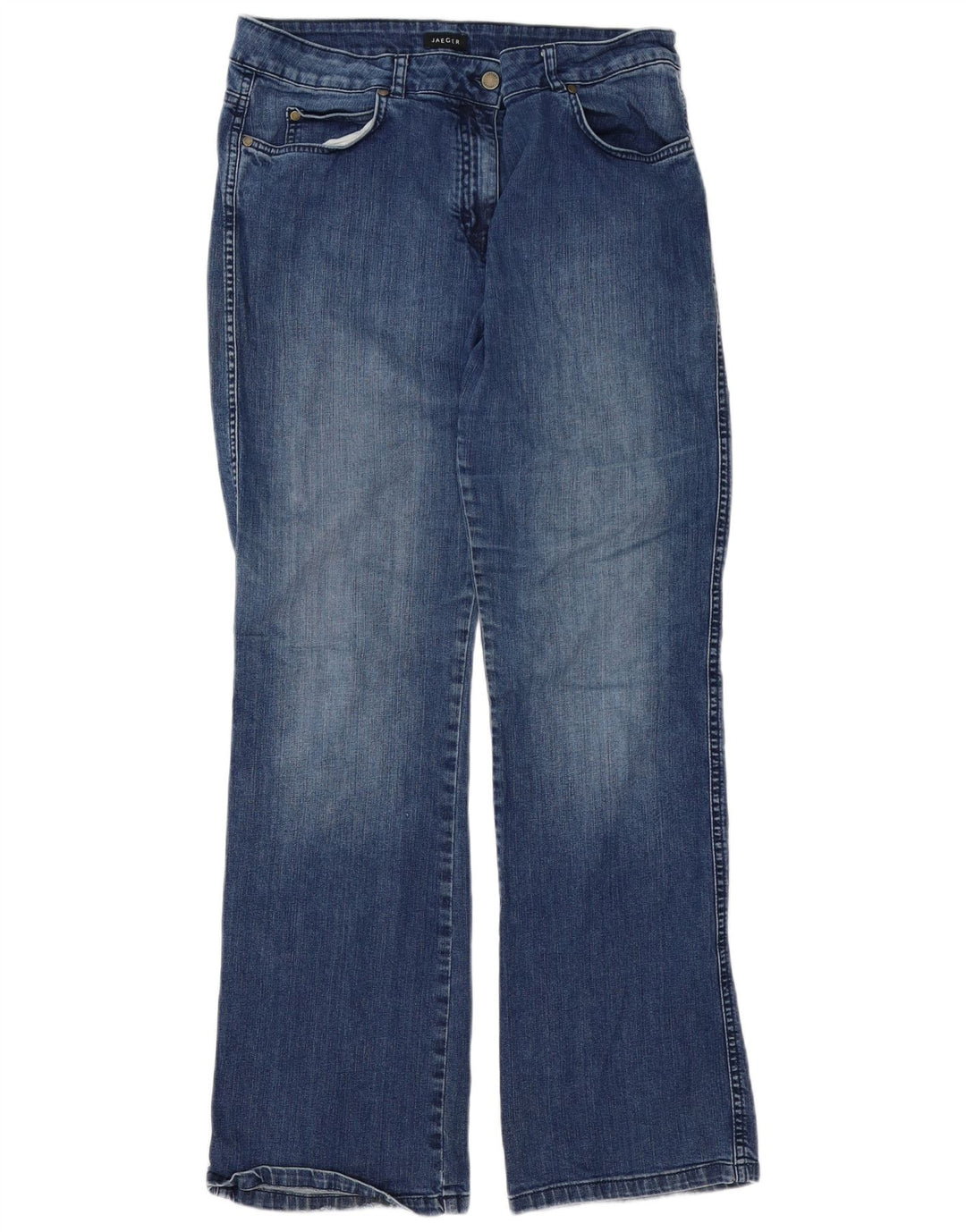 JAEGER Womens Bootcut Jeans W34 L31 Blue