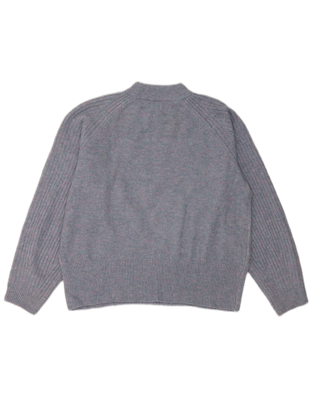 Marks & Spencer Damski sweter z golfem UK 14 Średni niebieski nakrapiany