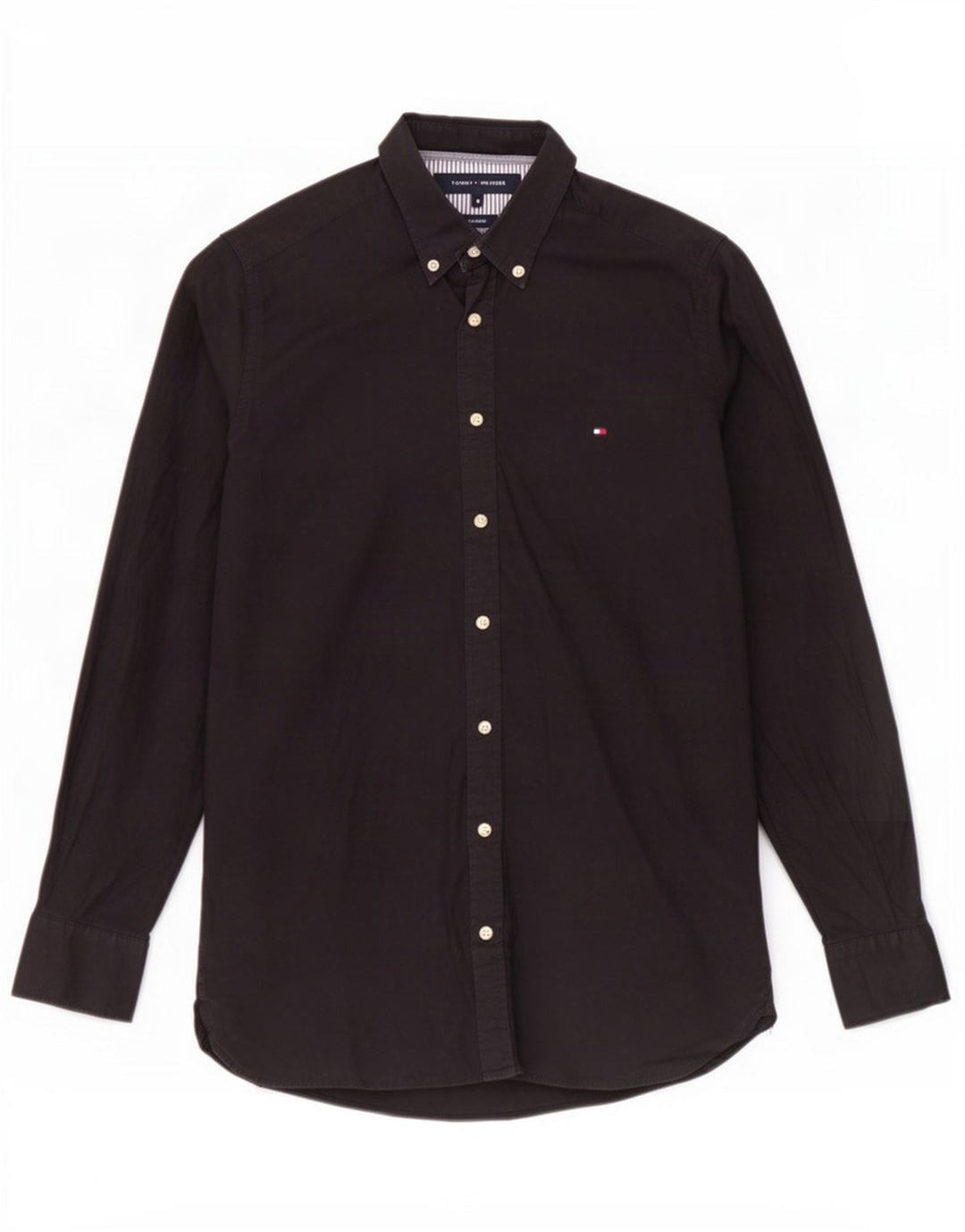 Męska koszula ze stretchem Tommy Hilfiger, średnia czarna, bawełniana