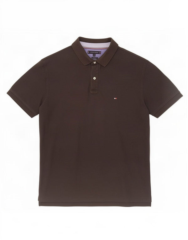 Męska koszulka polo o regularnym kroju Tommy Hilfiger XL, czarna, bawełniana