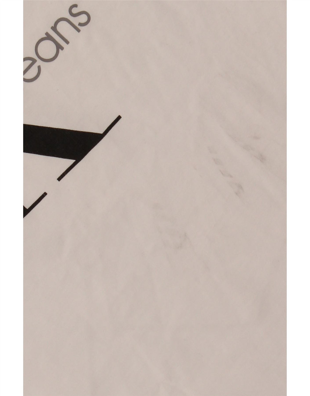 CALVIN KLEIN JEANS Męski T-shirt z grafiką, mały, biały, bawełniany