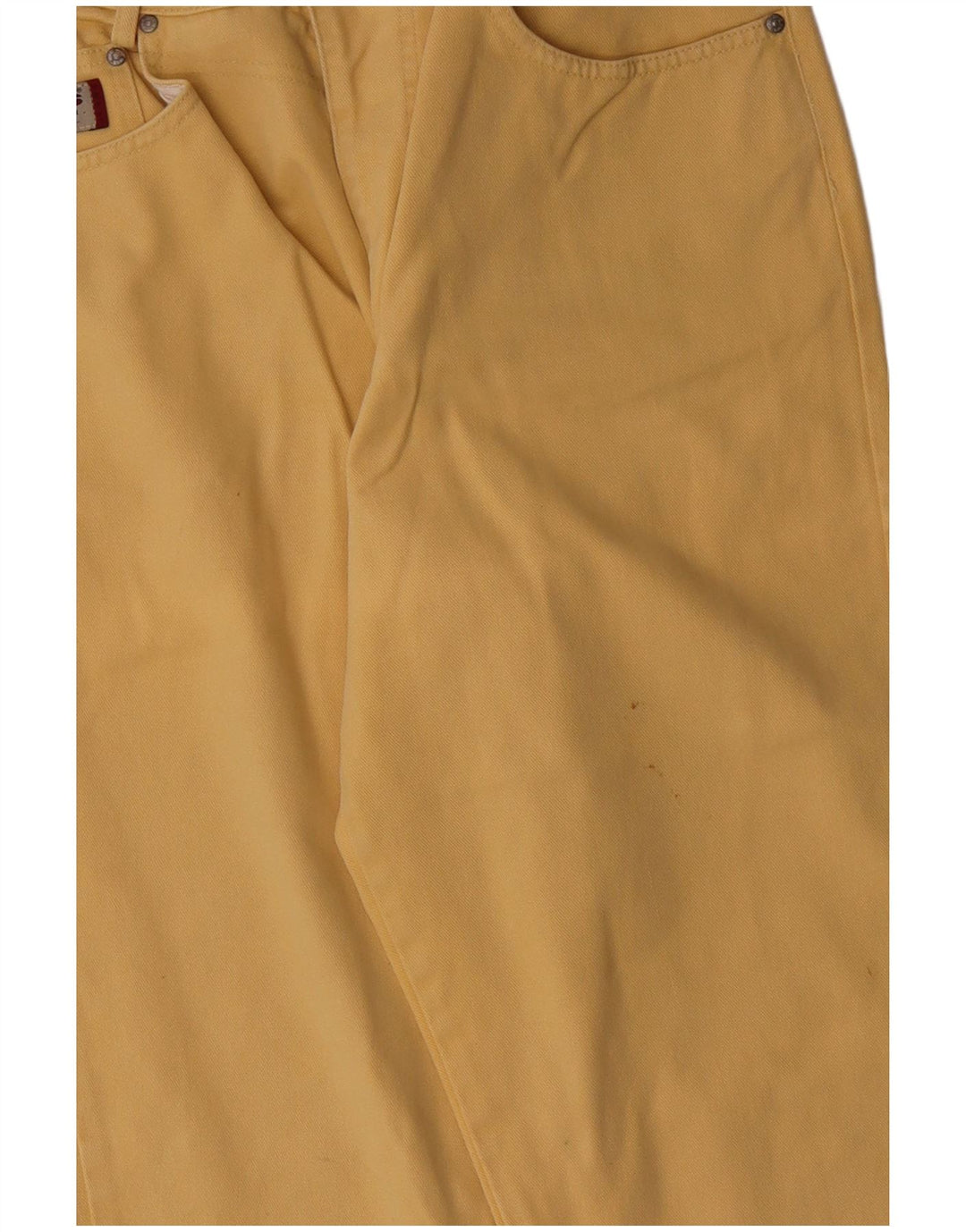 H.I.S Damskie dżinsy z wysokim stanem UK 18 XL W32 L28 Żółta bawełna