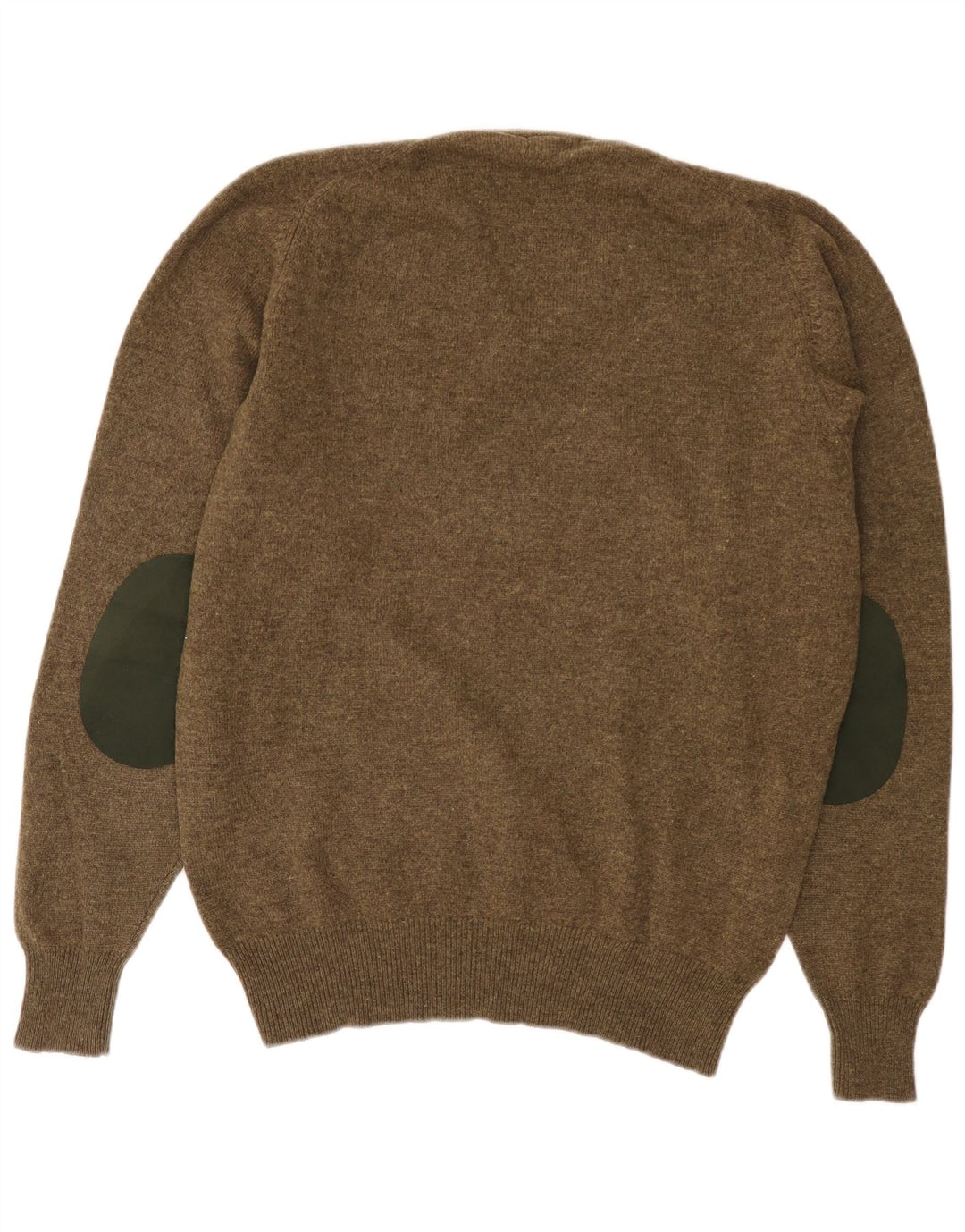 Męski sweter Kappa z dekoltem w kształcie litery V, XL, zielona wełna