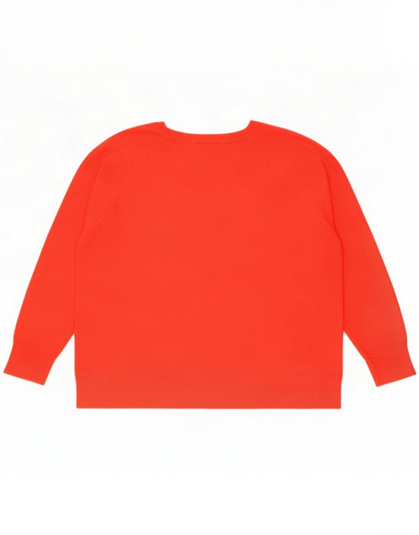 Sweter damski Zara z dekoltem w łódkę UK 18 XL czerwony