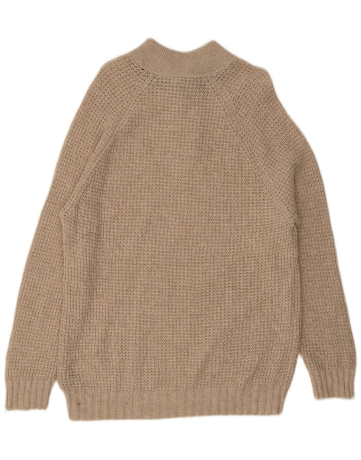 Crew Clothing Męski sweter zapinany na guziki XL Beżowa wełna