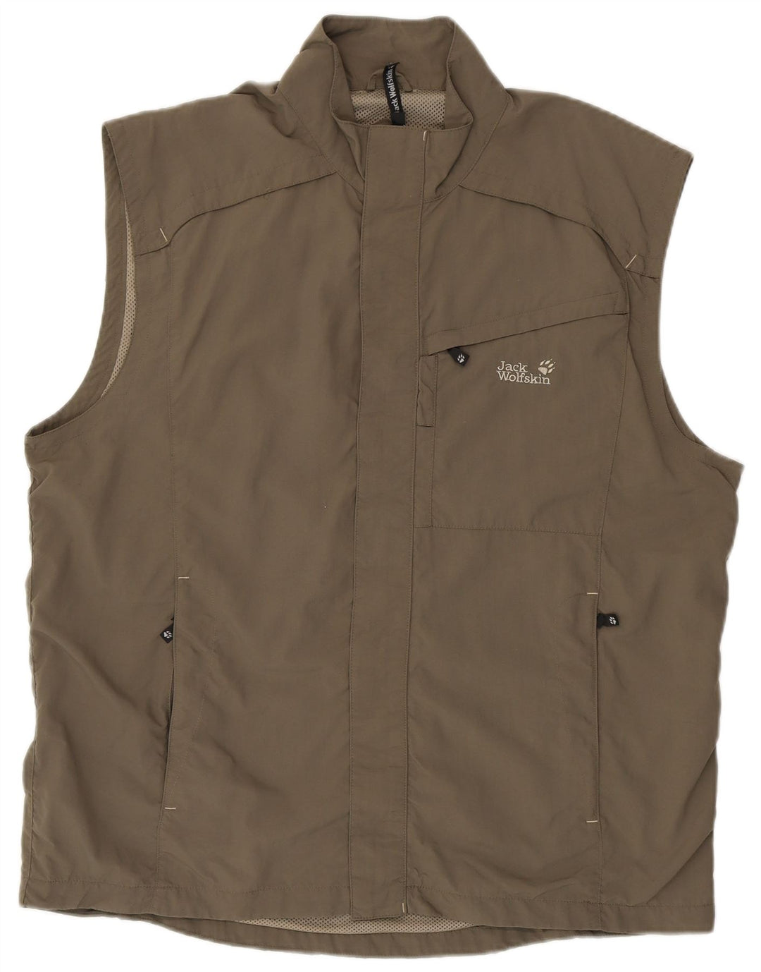 Męska kurtka dresowa bez rękawów JACK WOLFSKIN UK 46/48 2XL szara