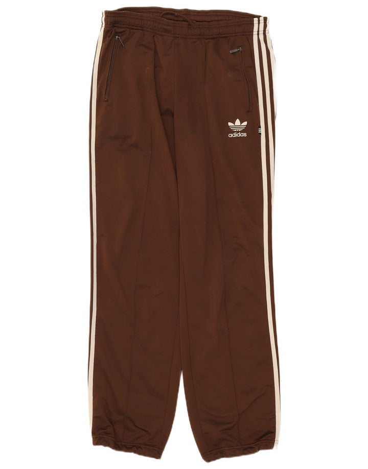 Męskie spodnie dresowe Adidas Joggers UK 38/40 Średni brązowy poliester