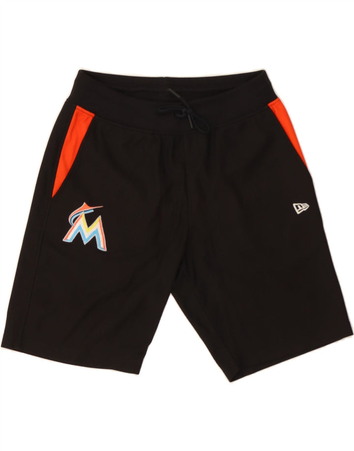 NEW ERA Mens Sport Shorts Medium  Black Colourblock Polyester Vintage New Era and Second-Hand New Era from Messina Hembry 