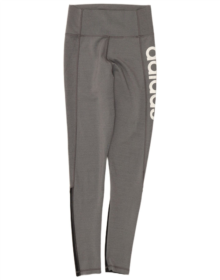Damskie legginsy Adidas Climalite Graphic UK 8/10 Small Grey Colorblock