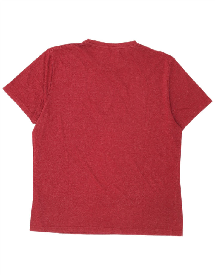Męska koszulka z grafiką Ben Sherman, duża, czerwona, bawełniana