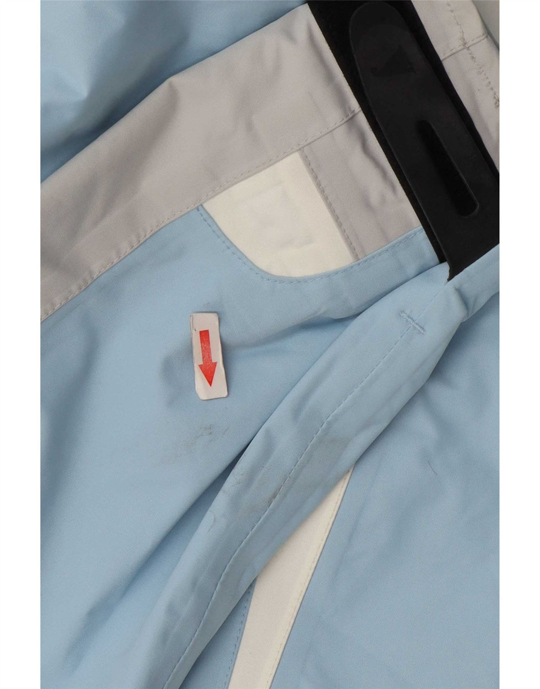 Damska kurtka przeciwdeszczowa Musto Graphic UK 14, duży niebieski nylon w blokach kolorów