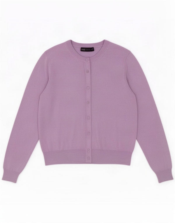 Damski sweter rozpinany Marks & Spencer UK 16 Duży fioletowy wiskoza