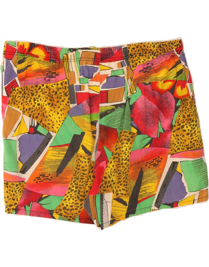 VINTAGE Womens Abstract Pattern Swimming Shorts UK 10 Small  Multicoloured Vintage Vintage and Second-Hand Vintage from Messina Hembry 