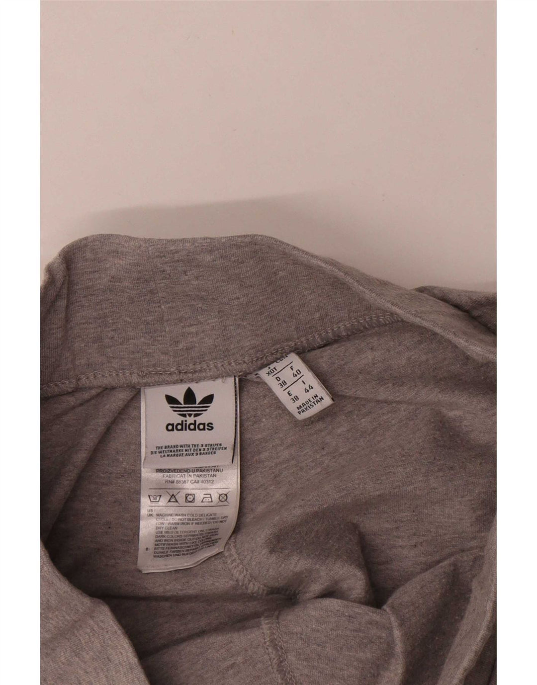 Legginsy damskie Adidas UK 12 Średnioszare, bawełniane nakrapiane
