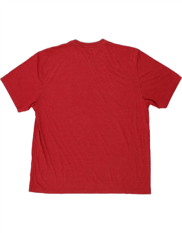 IZOD Mens T-Shirt 2XL Red Cotton Vintage Izod and Second-Hand Izod from Messina Hembry 