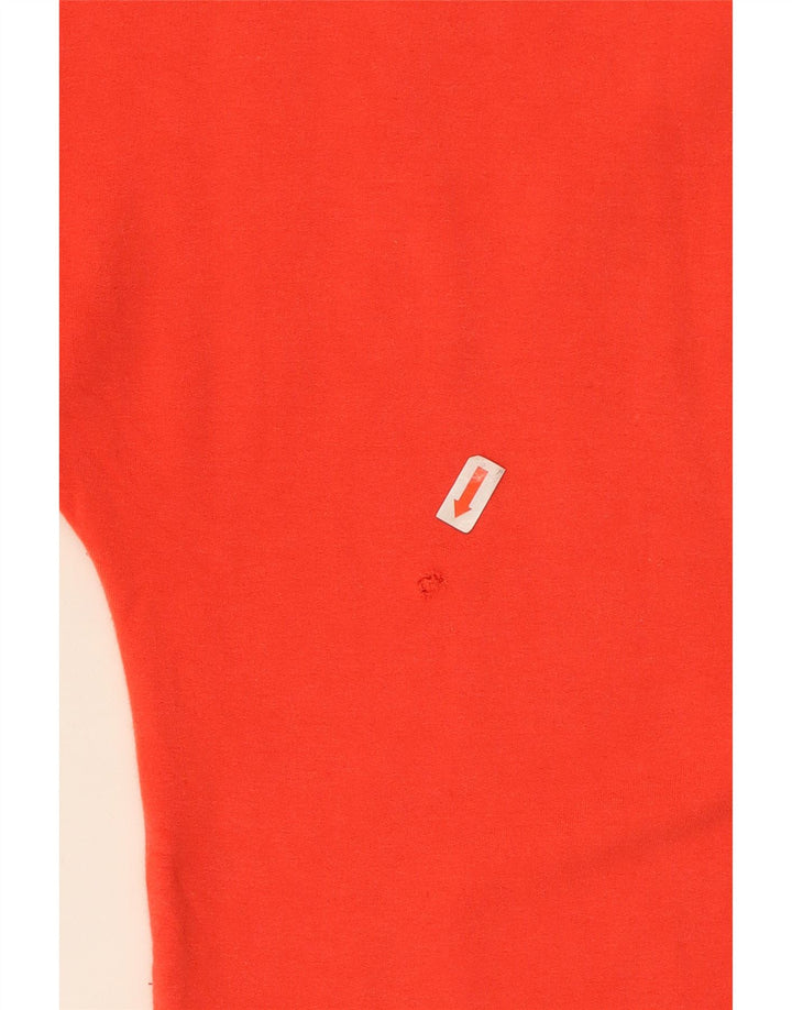 NIKE Womens T-Shirt Top UK 12 Medium Red Rayon Vintage Nike and Second-Hand Nike from Messina Hembry 
