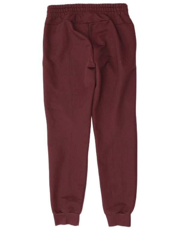 Damskie spodnie dresowe Adidas Joggers UK 8/10 Mały bordowy poliester