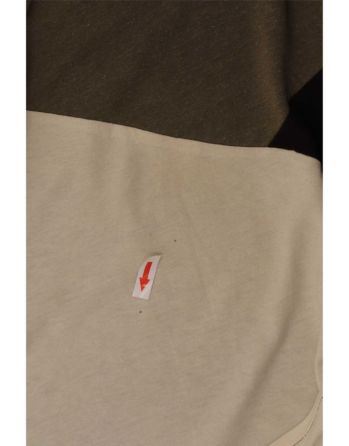 T-shirt męski Jack & Jones Top, średni khaki, blok kolorów