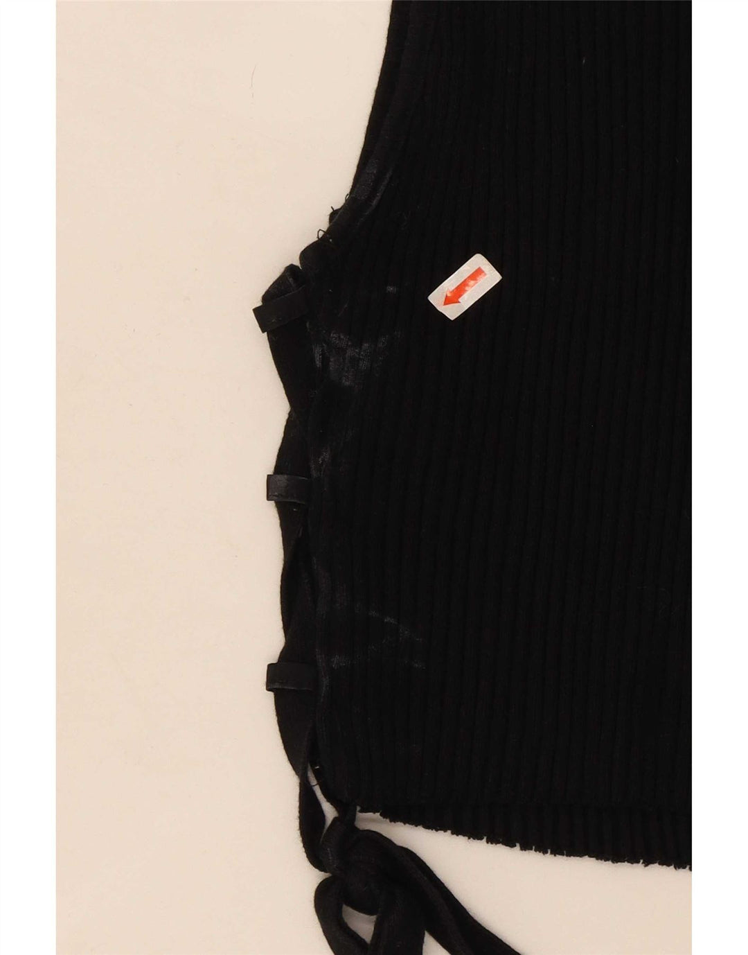 Damski krótki top Zara UK 14, duży, czarny
