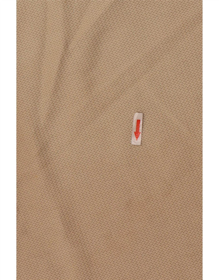 T-shirt męski Zara Top, średnio beżowy, bawełniany