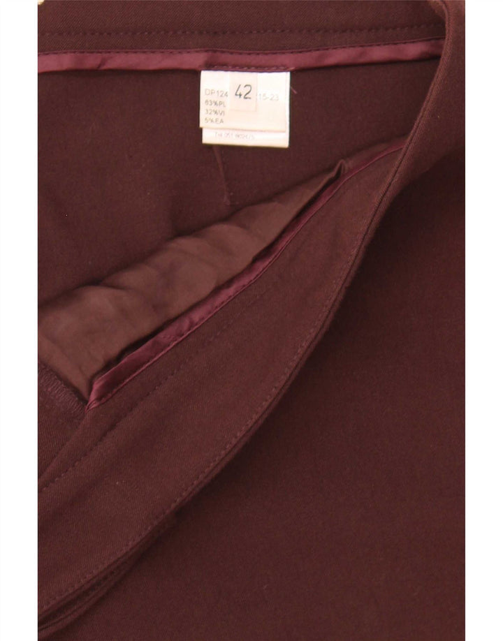 Spodnie damskie Daniele Alessandrini Slim Chino IT 42 Medium W32 L30 Bordowe