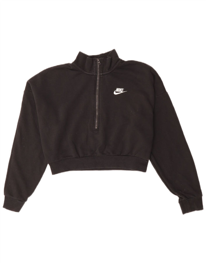 Damska bluza dresowa Nike Oversize z zamkiem błyskawicznym UK 10, mała czarna