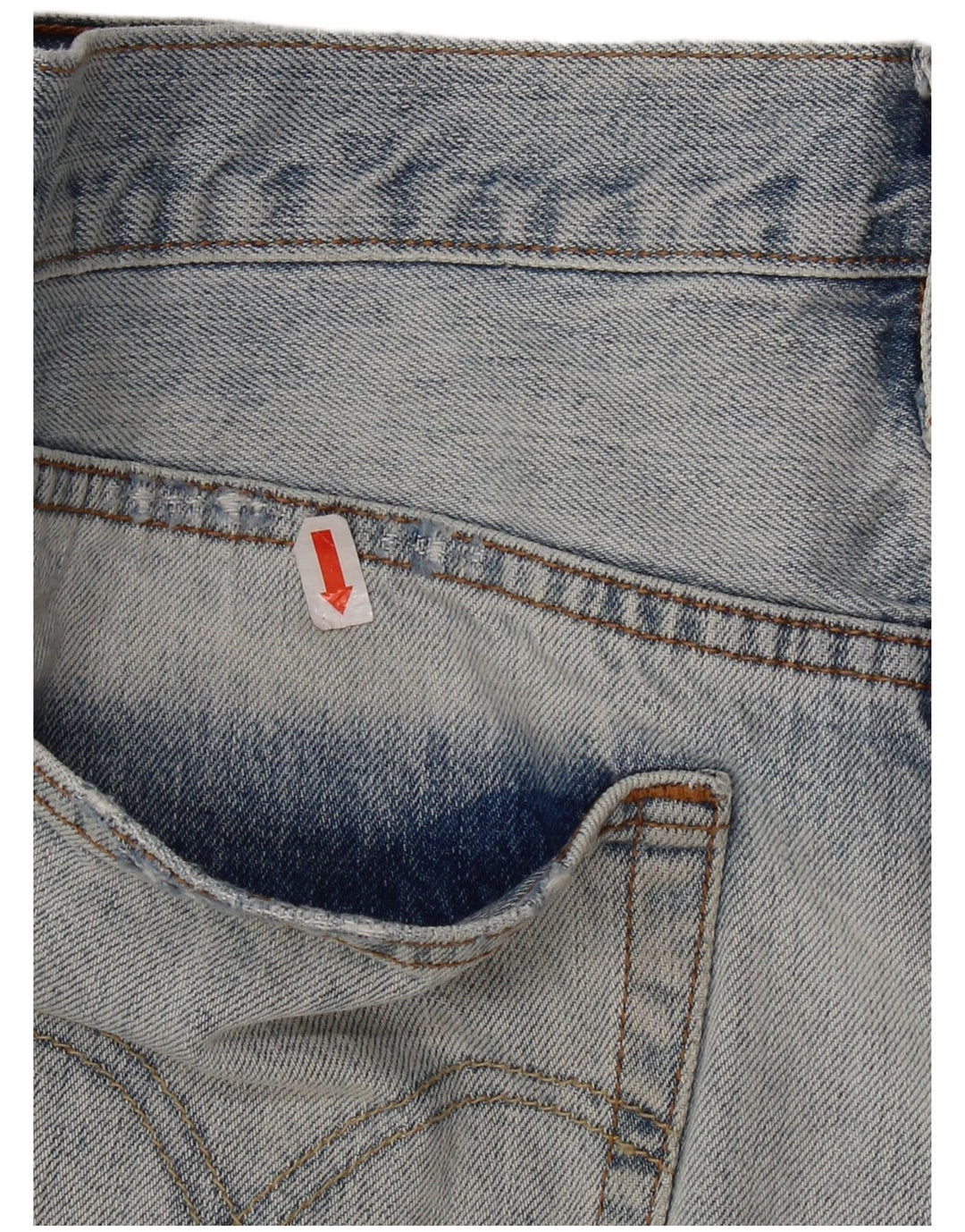 Damskie spodnie jeansowe Levi's 501 Distressed W29 Średnioniebieskie bawełniane