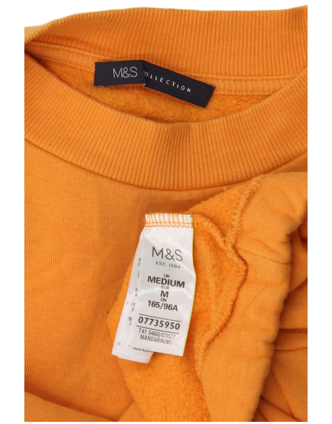 Damski sweter oversize Marks & Spencer Crop UK 14, średni pomarańczowy