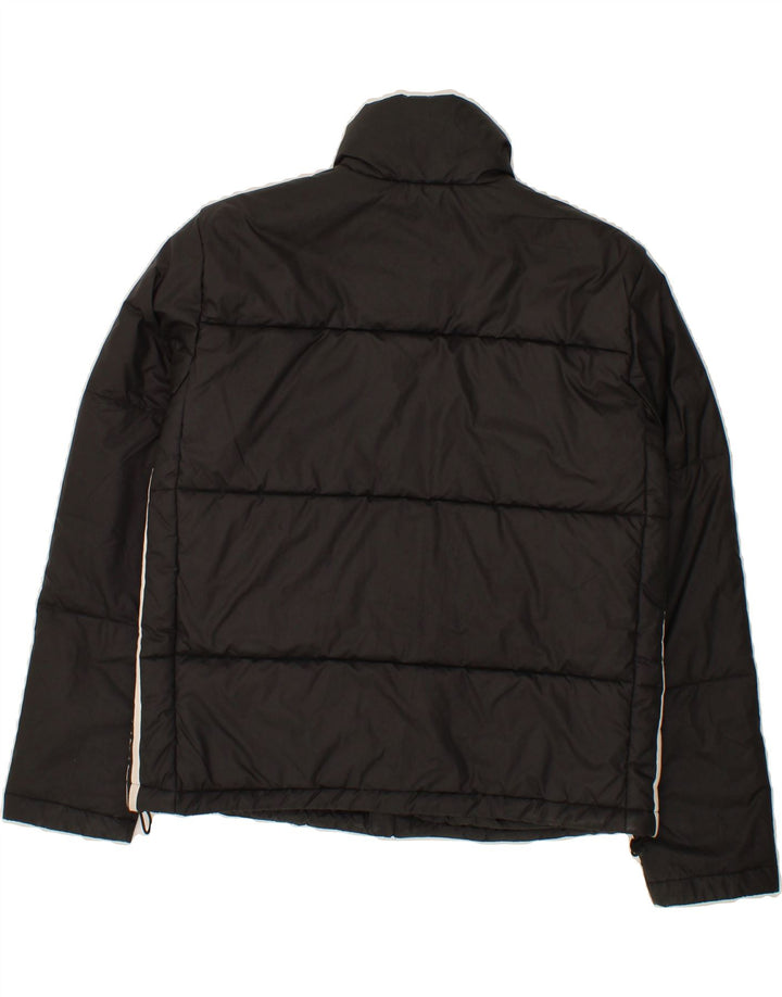ADIDAS Womens Loose Fit Padded Jacket UK 10 Small  Black Polyester Vintage Adidas and Second-Hand Adidas from Messina Hembry 