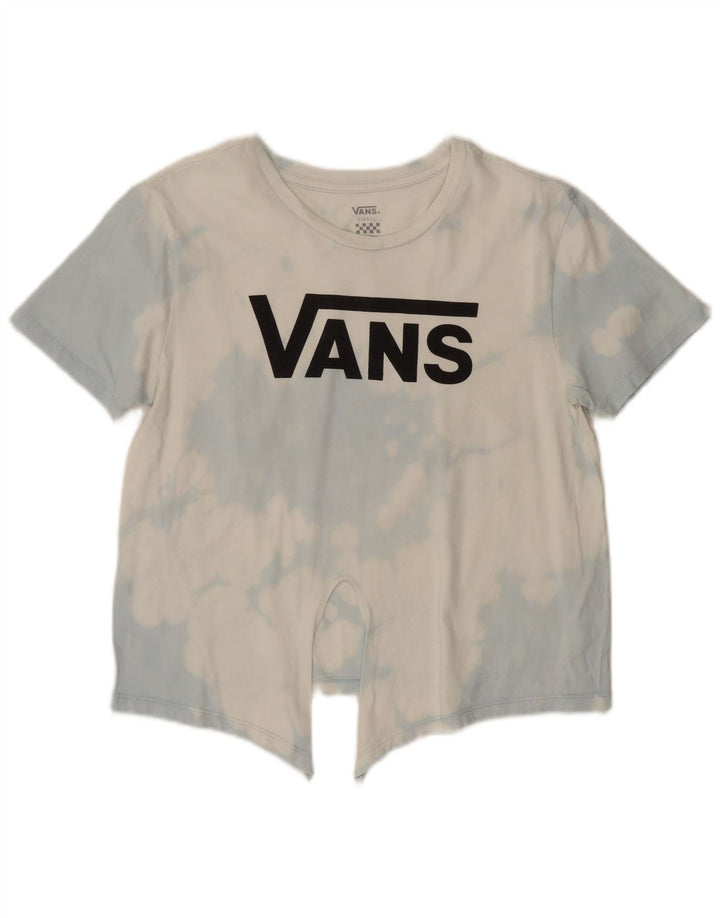 Damska koszulka z grafiką Vans Top UK 10 Small White Tie Dye