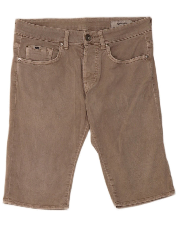 Damskie spodenki jeansowe Gas W32, duże, szare, bawełniane