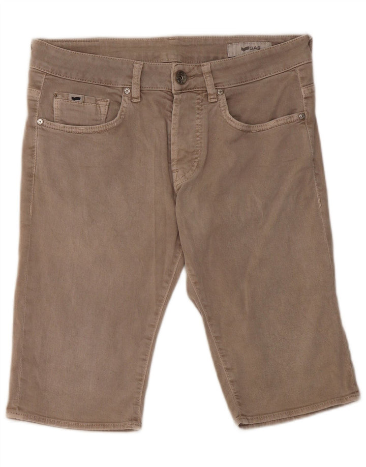 Damskie spodenki jeansowe Gas W32, duże, szare, bawełniane