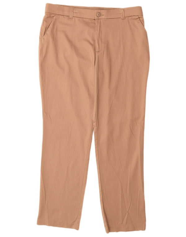 Damskie proste spodnie chino LEE US 14 XL W34 L31 Beżowa bawełna