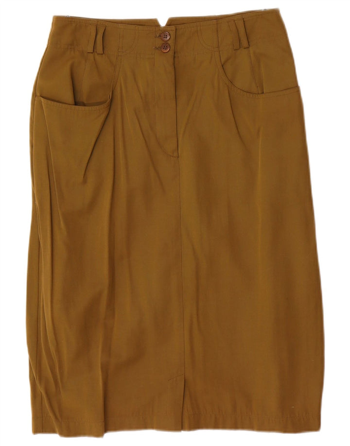Damska spódnica ołówkowa w stylu vintage EU 38 Medium W28 Khaki Poliester