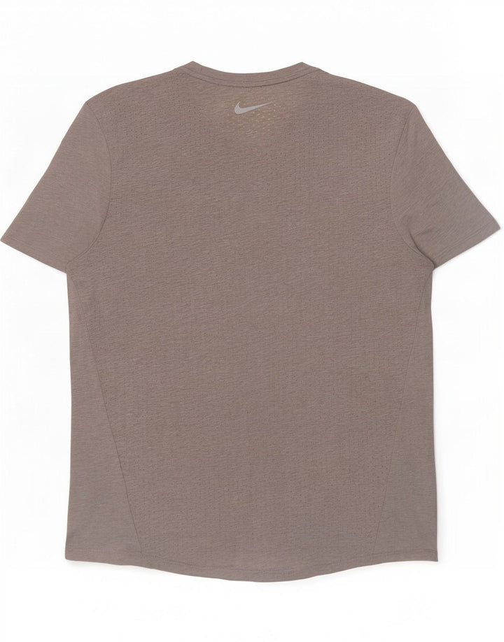 Męski T-shirt Nike Dri Fit Top, średni szary poliester