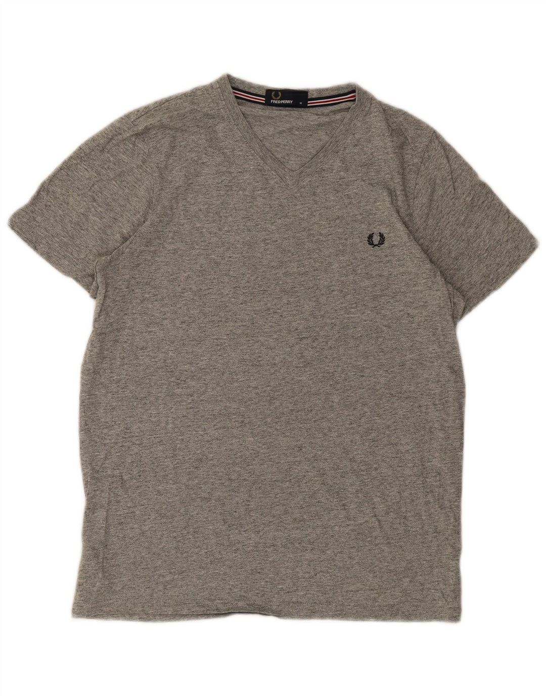 T-shirt męski FRED PERRY Średnio szary, bawełniany nakrapiany