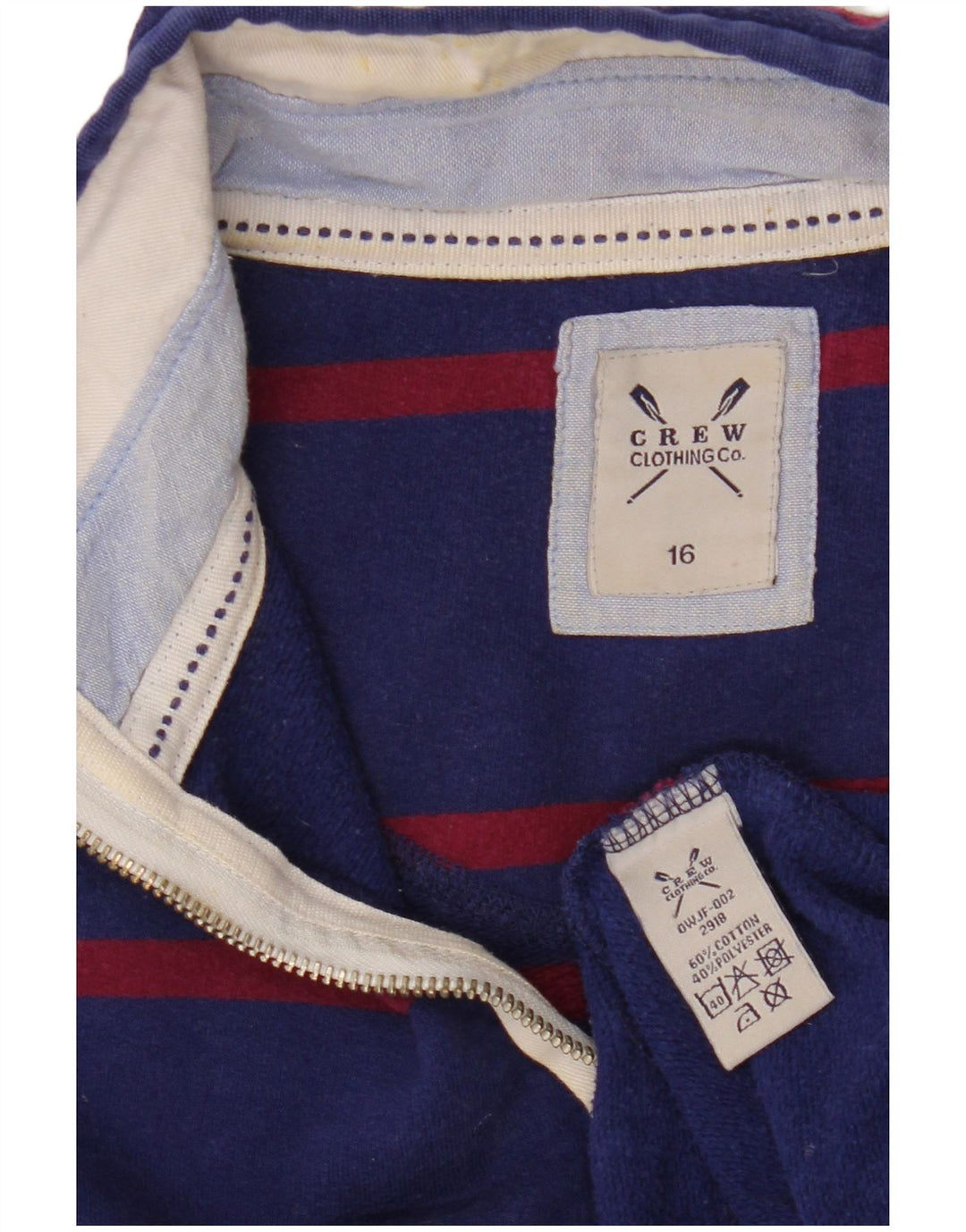 Damska bluza dresowa CREW CLOTHING UK 16 w duże granatowe paski