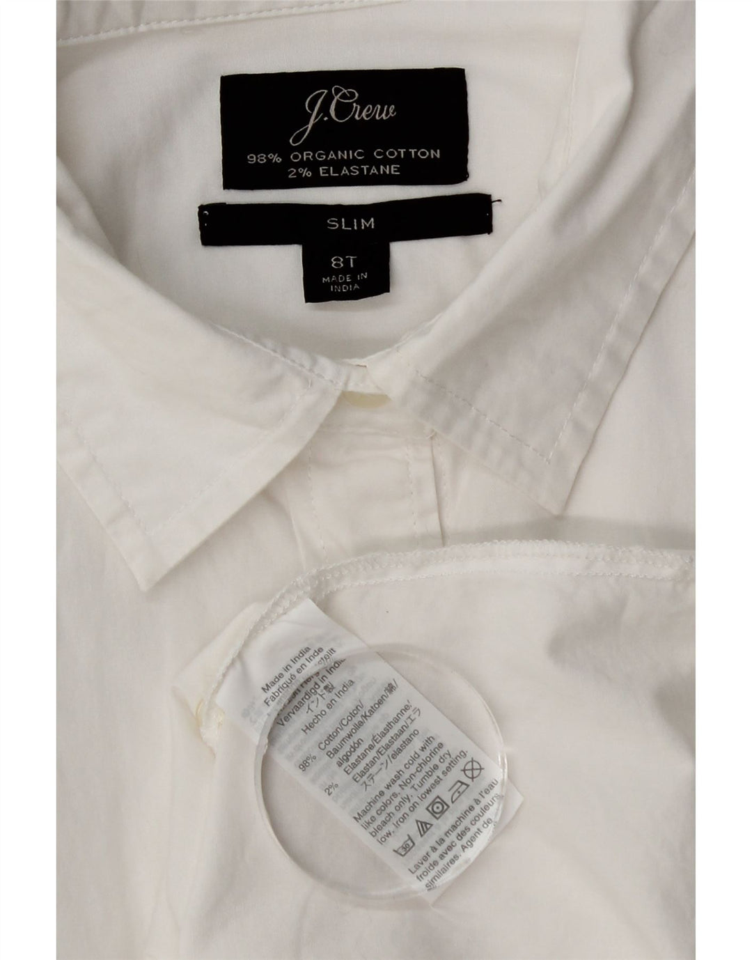 Koszula damska J. Crew US 8, średnia, biała bawełna