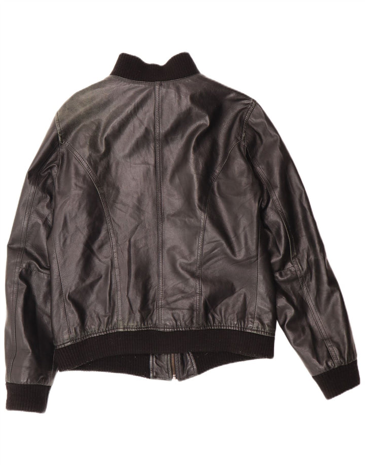 Damska kurtka skórzana Talenti UK 14, duża, czarna