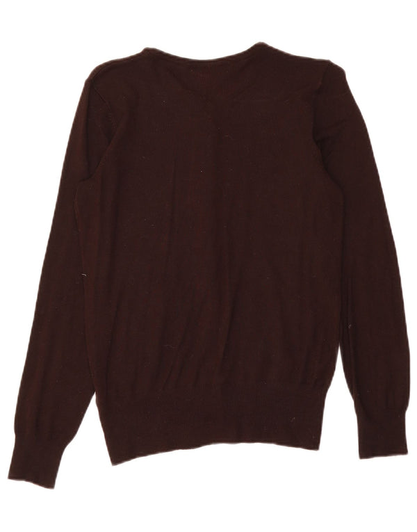 Marks & Spencer Damski sweter kardigan UK 10 Small Brown Wiskoza