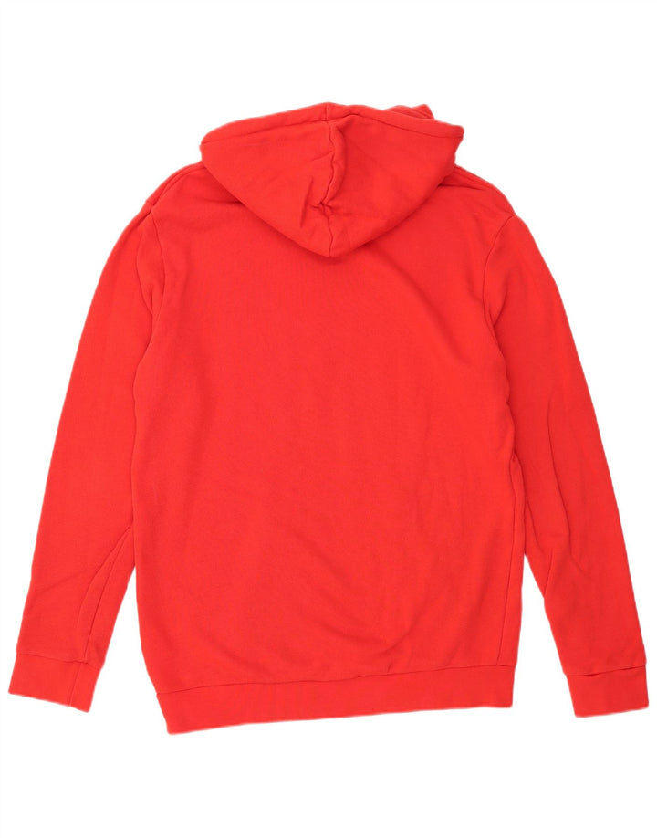 Męska bluza z kapturem Adidas Graphic, średnia czerwona, bawełniana