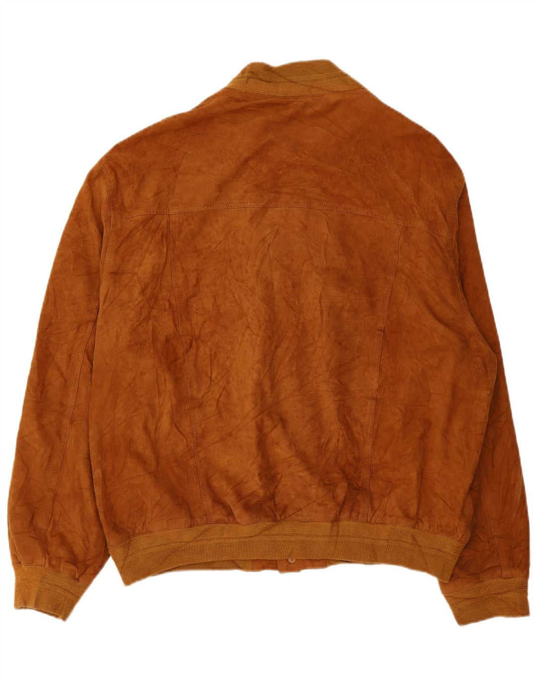 Vintage męska zamszowa kurtka bomber EU 56 3XL brązowa skóra