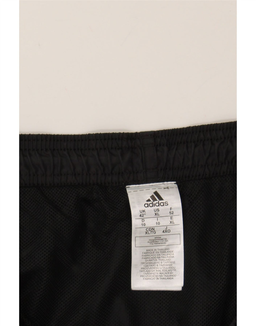 ADIDAS Mens Sport Shorts XL Black Polyester Vintage Adidas and Second-Hand Adidas from Messina Hembry 