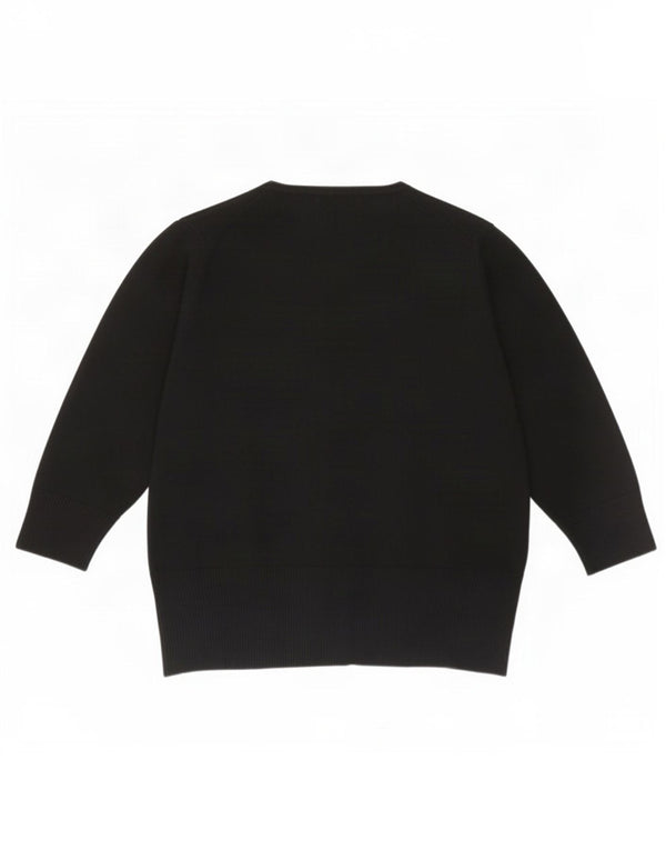 Marks & Spencer Bolerko damskie z rękawem 3/4, UK 20 2XL, czarne wiskoza