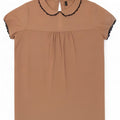 Bluzka damska Benetton Top UK 10 Small Beżowy Poliester