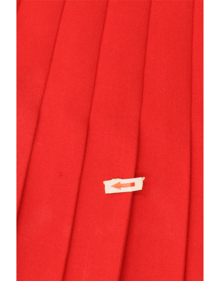 Plisowana spódnica damska VINTAGE IT 36 XS W24 czerwona