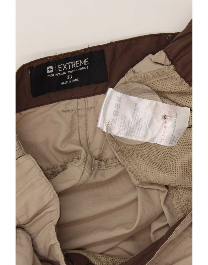 Spodnie damskie Mountain Warehouse Straight Cargo W30 L31 Beżowy nylon
