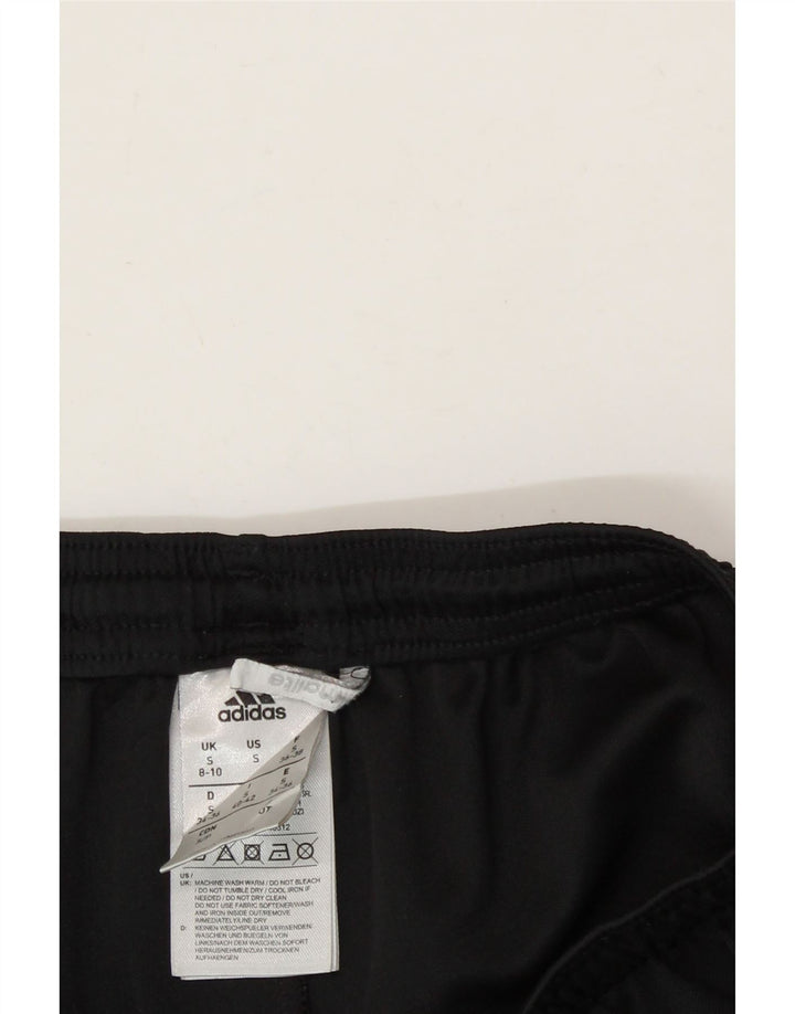 ADIDAS Womens Climalite Sport Shorts UK 8/10 Small Black Polyester Vintage Adidas and Second-Hand Adidas from Messina Hembry 
