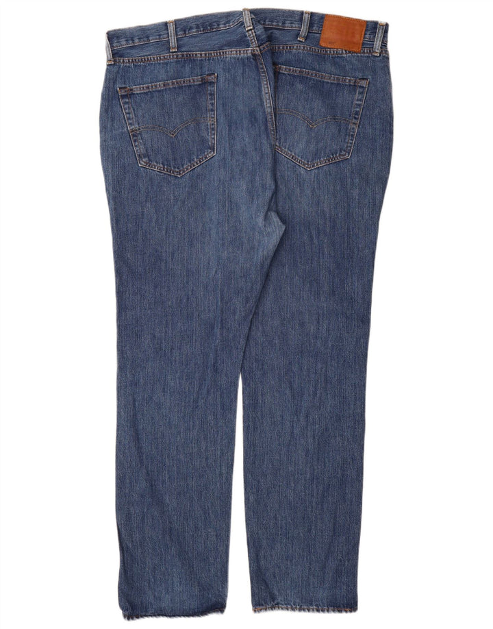 Męskie dżinsy Levi's 501 Straight W44 L34 Niebieska bawełna